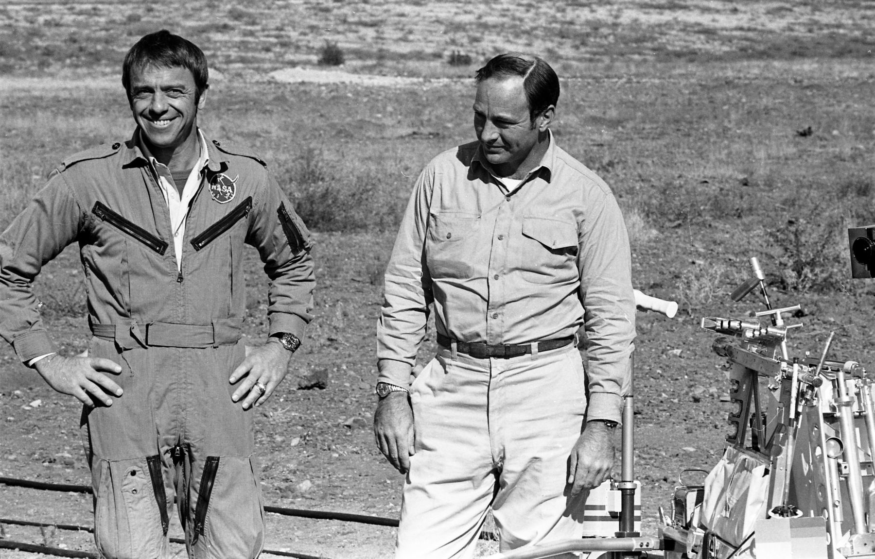 Apollo 14 astronaut training in Arizona